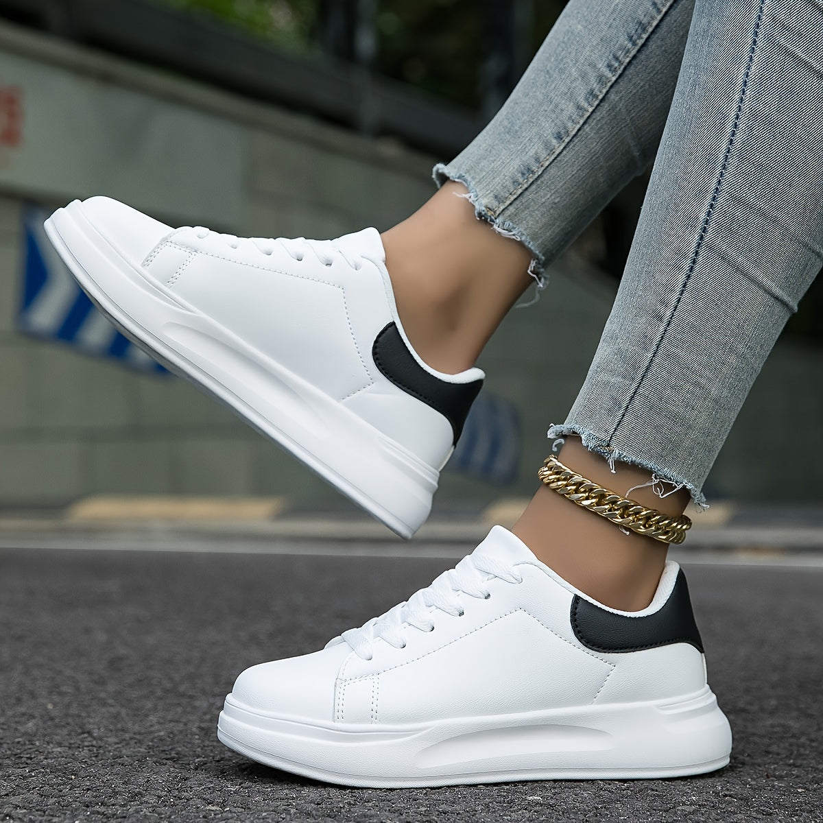Zania | Bequeme Orthopädische Sneakers für Damen weiß 1