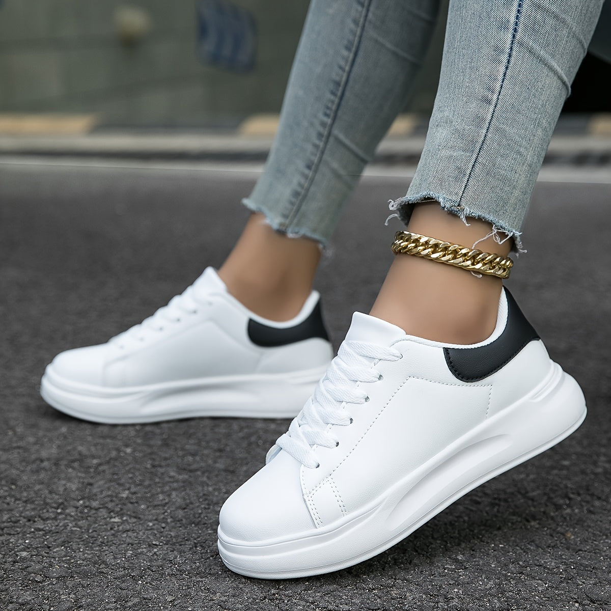 Zania | Bequeme Orthopädische Sneakers für Damen weiß 3