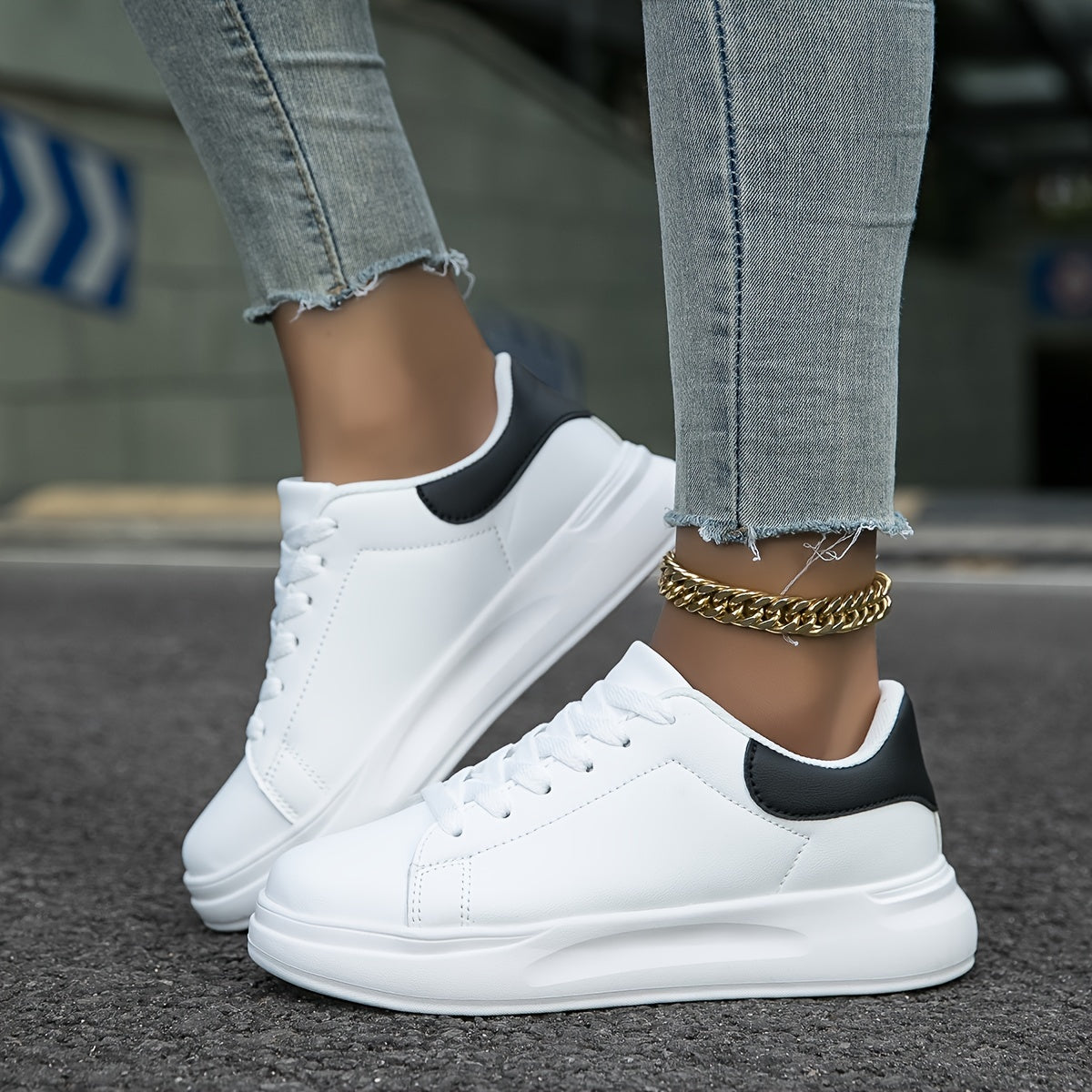 Zania | Bequeme Orthopädische Sneakers für Damen weiß 5