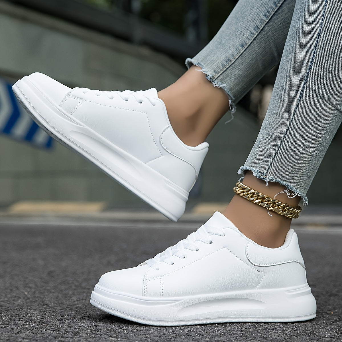 Zania | Bequeme Orthopädische Sneakers für Damen weiß 6