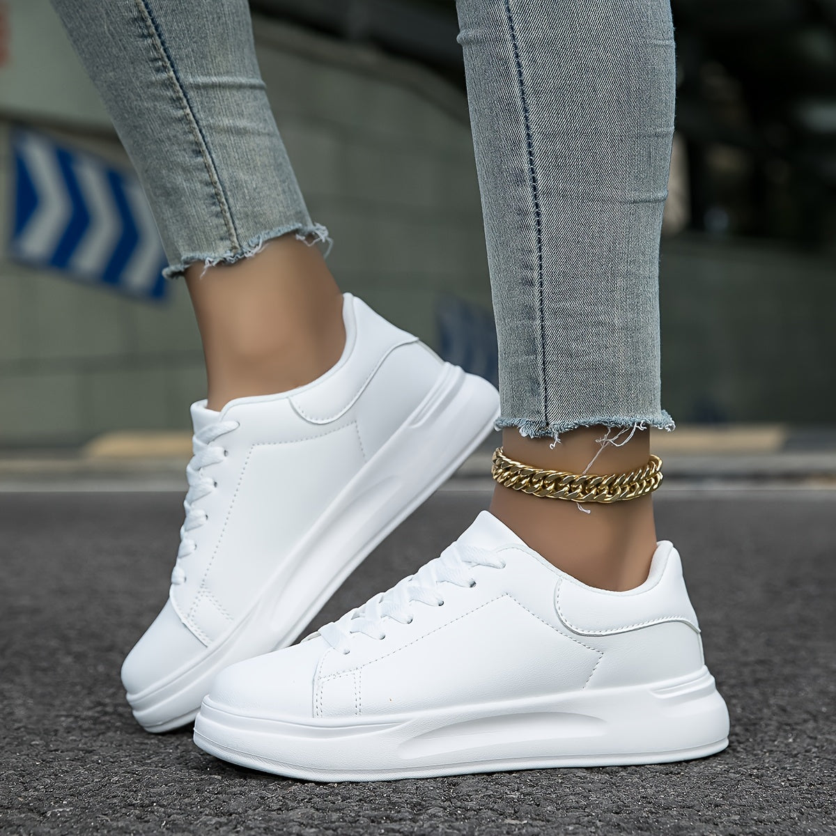 Zania | Bequeme Orthopädische Sneakers für Damen weiß 8