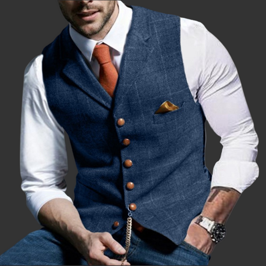 Adrian | Business Weste Herren tailliert mit Reverskragen