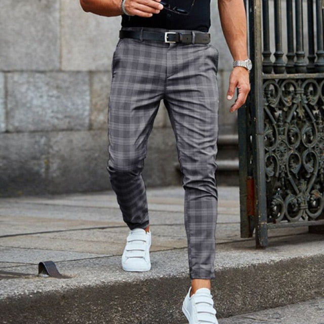 Adrian | Stilvolle Hose mit Karomuster im Slim Fit für Herren