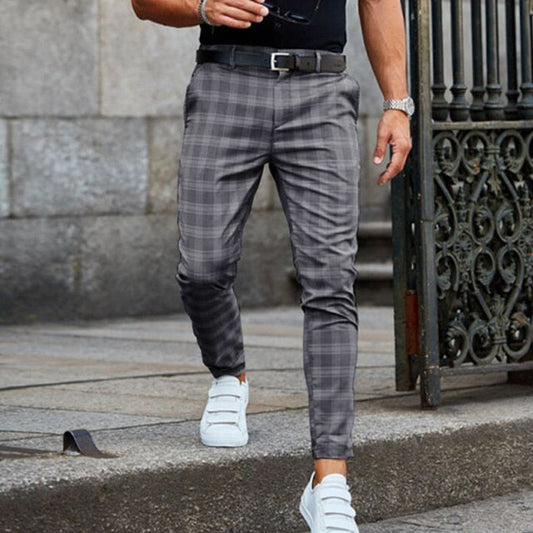 Adrian | Stilvolle Hose mit Karomuster im Slim Fit für Herren