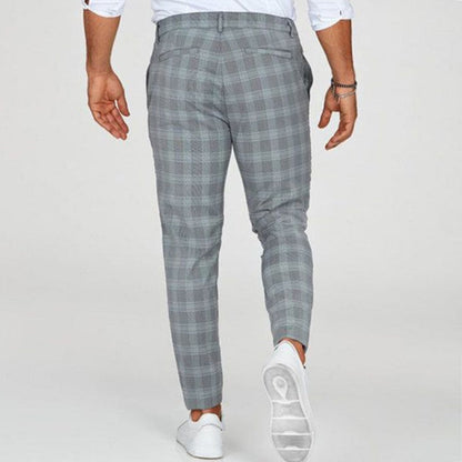 Adrian | Stilvolle Hose mit Karomuster im Slim Fit für Herren
