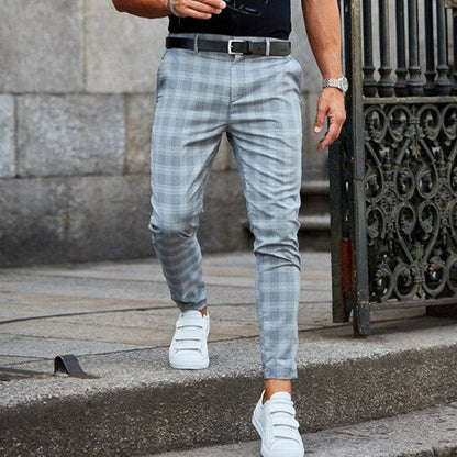 Adrian | Stilvolle Hose mit Karomuster im Slim Fit für Herren