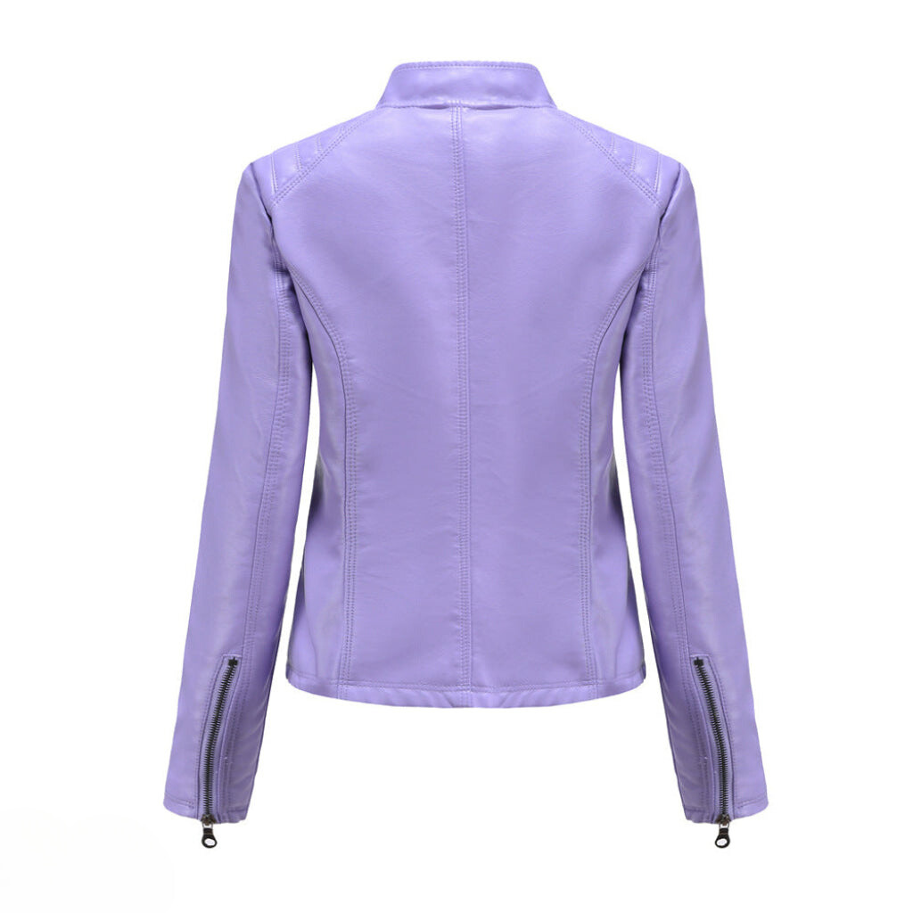 Alessia | Zeitlose Lederjacke aus Kunstleder für Damen