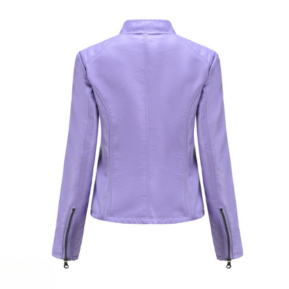 Alessia | Zeitlose Lederjacke aus Kunstleder für Damen