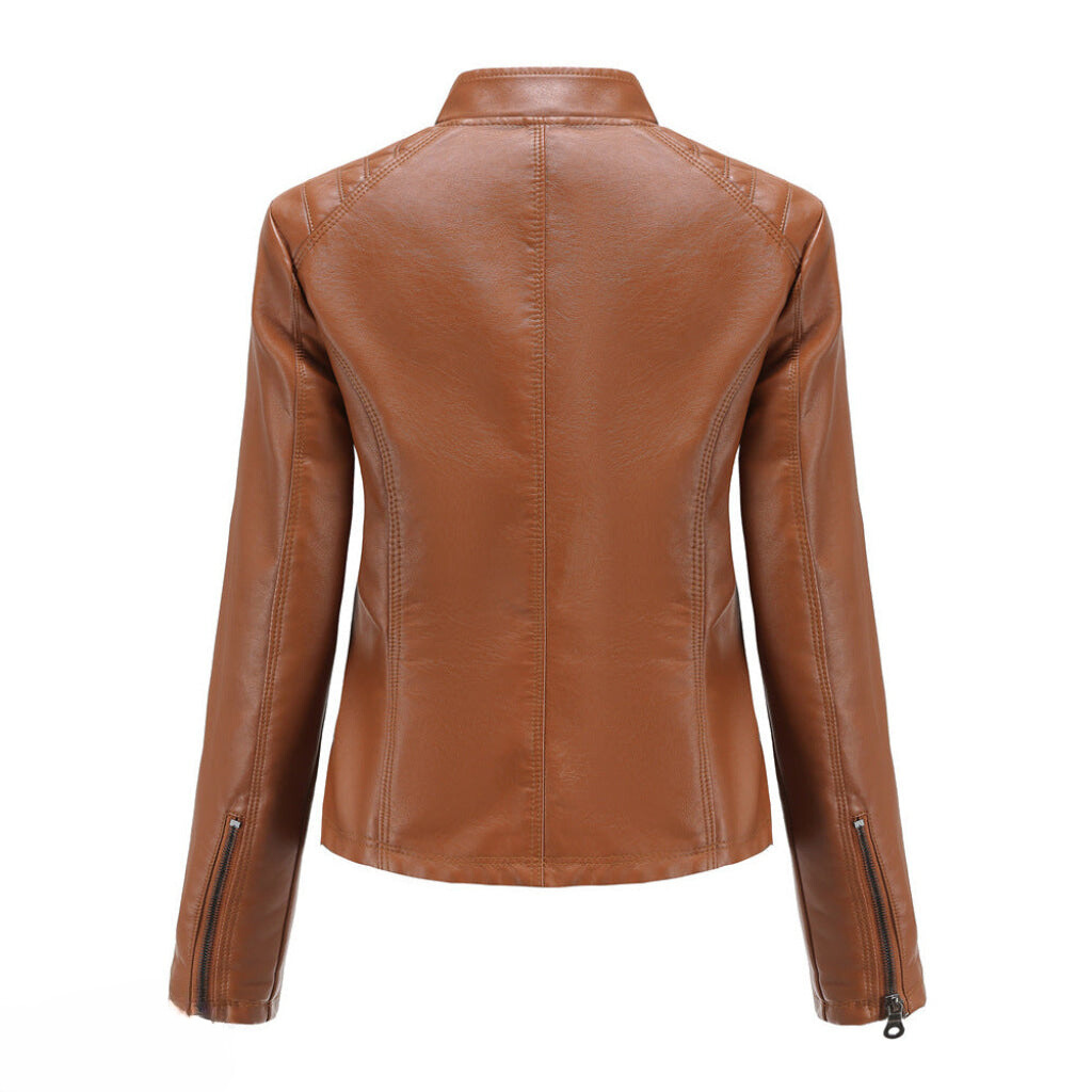 Alessia | Zeitlose Lederjacke aus Kunstleder für Damen