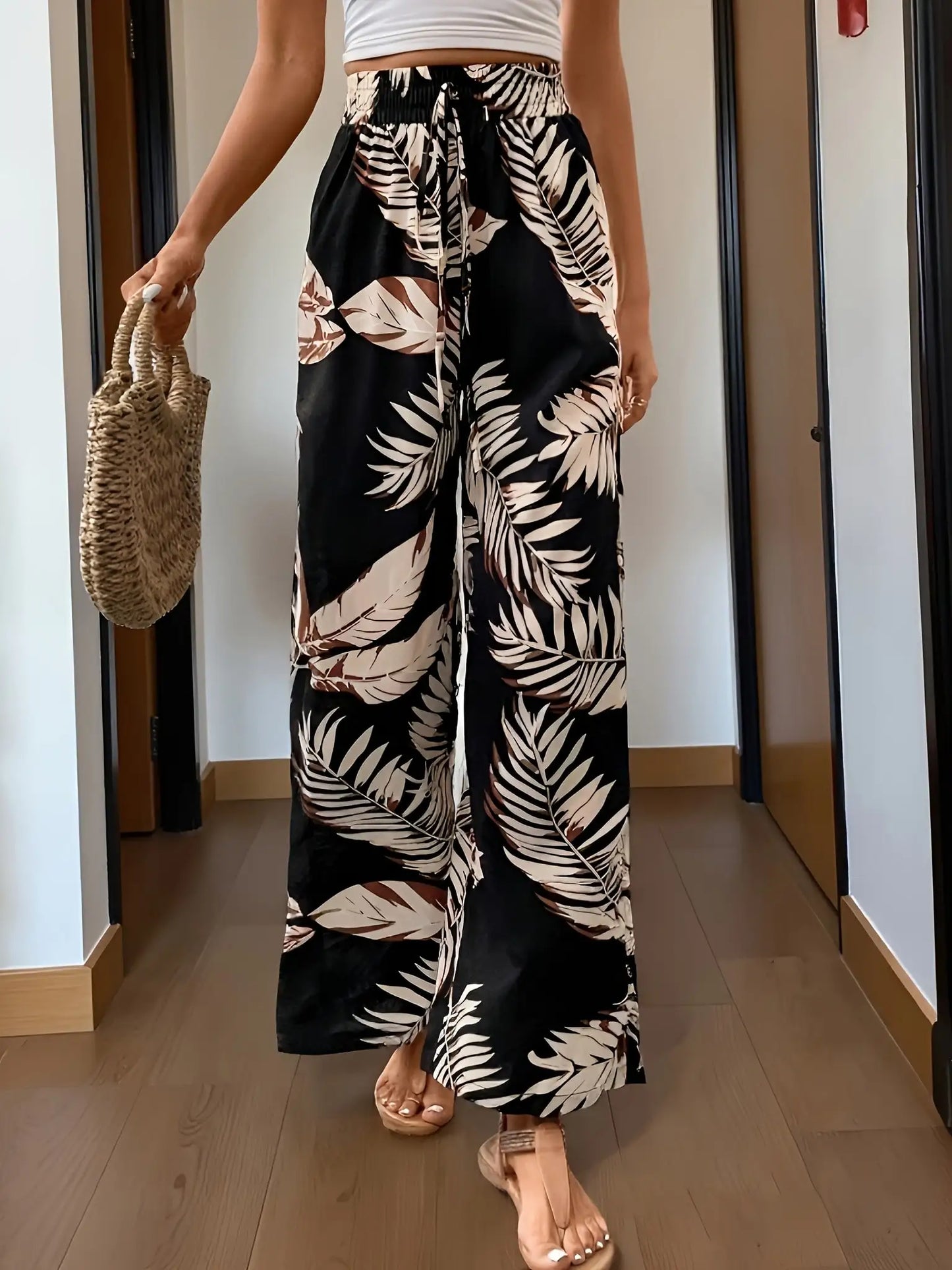 Corinne | Bohemian Damen Sommerhose mit weitem Bein