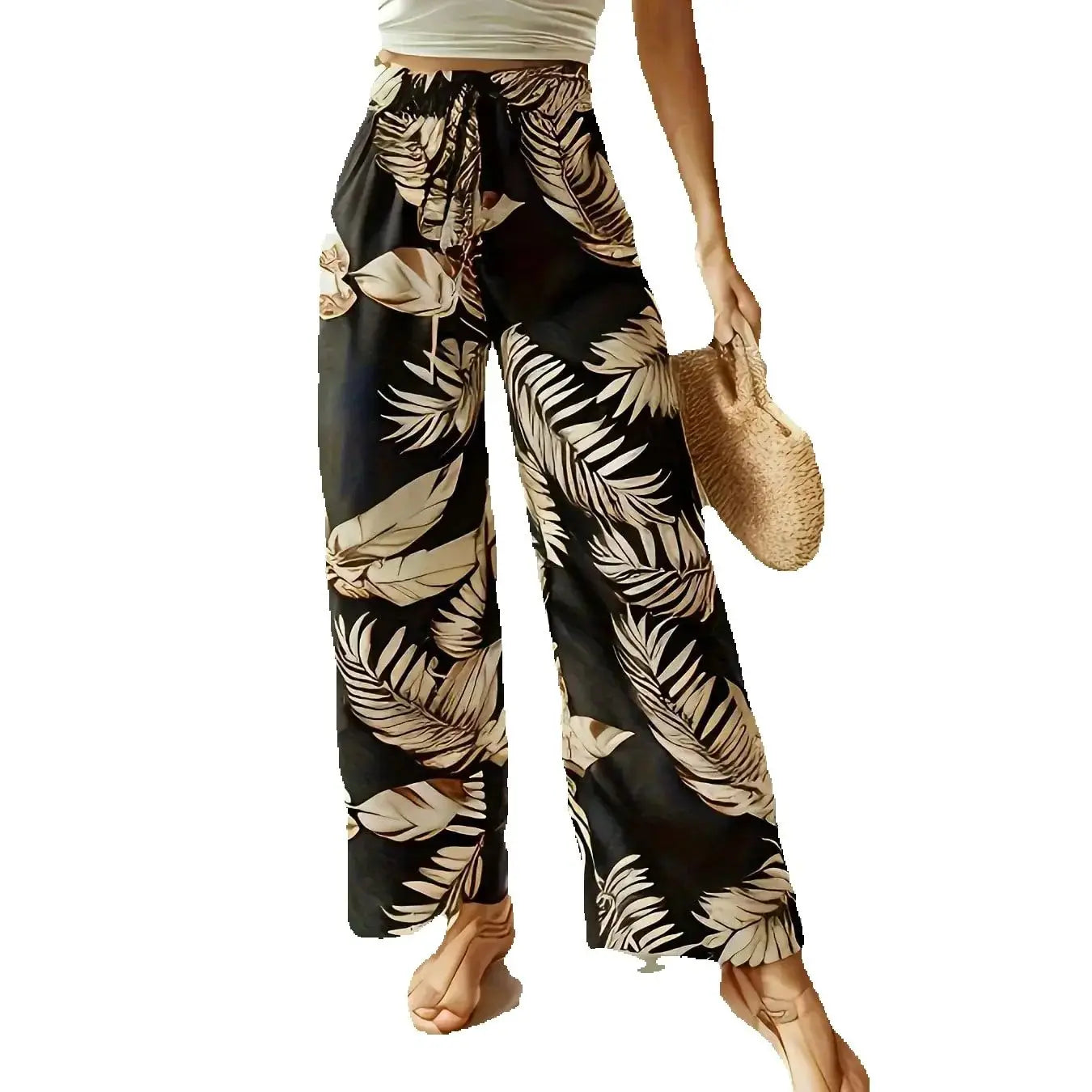 Corinne | Bohemian Damen Sommerhose mit weitem Bein