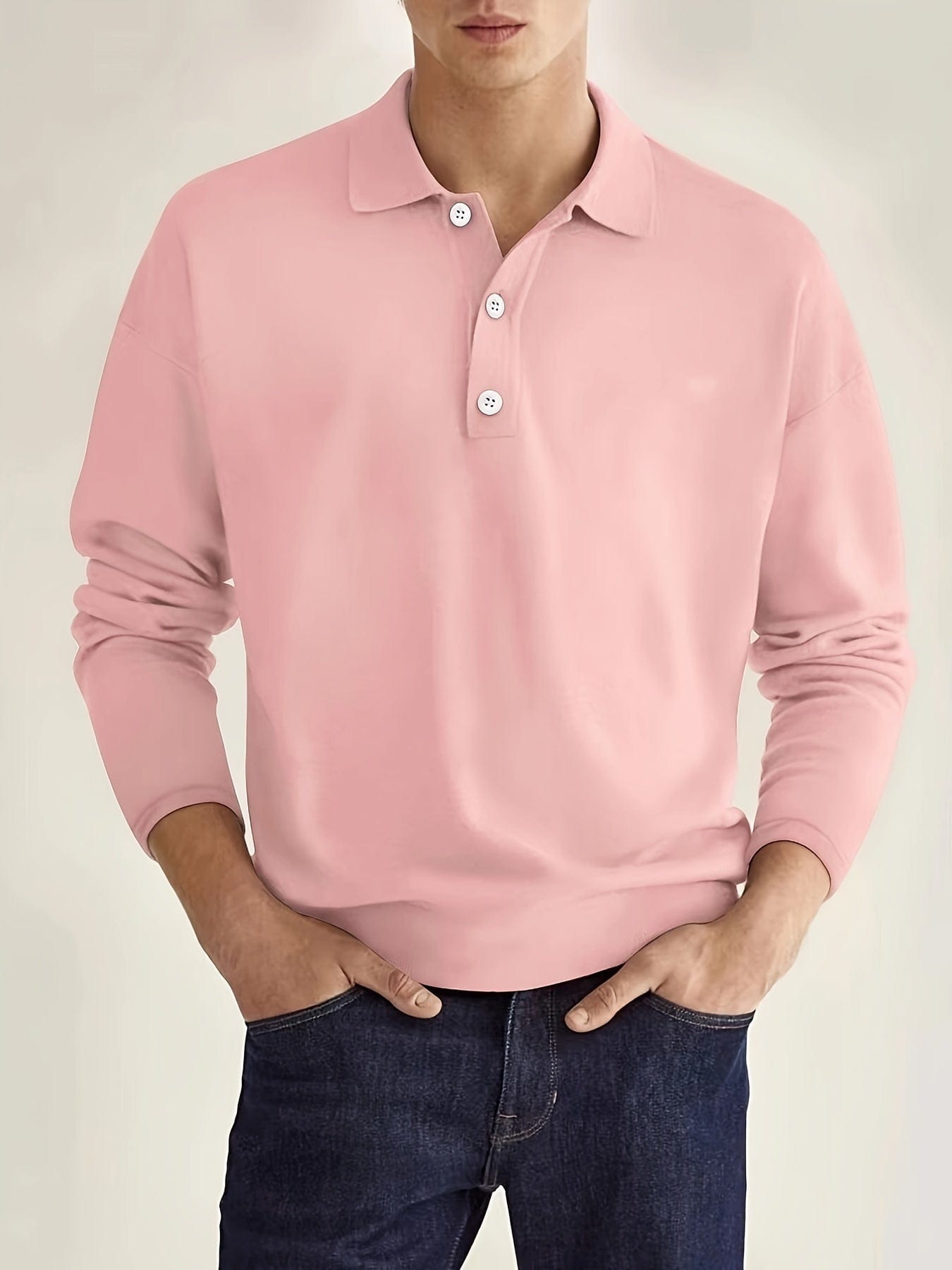Elian | Polo Shirt Herren Langarm modern