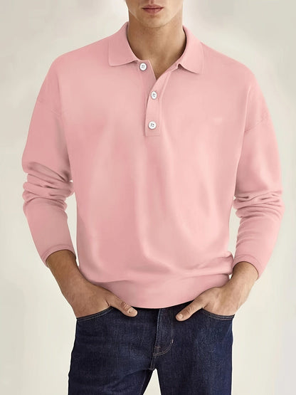 Elian | Polo Shirt Herren Langarm modern