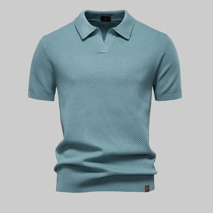 Elio | Strukturiertes Poloshirt mit eleganter Silhouette