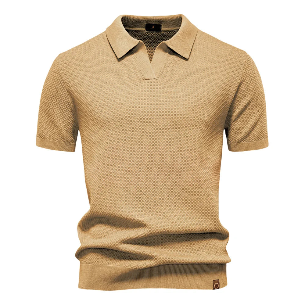 Elio | Strukturiertes Poloshirt mit eleganter Silhouette