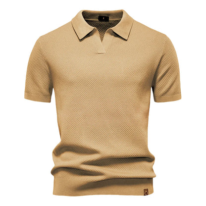 Elio | Strukturiertes Poloshirt mit eleganter Silhouette