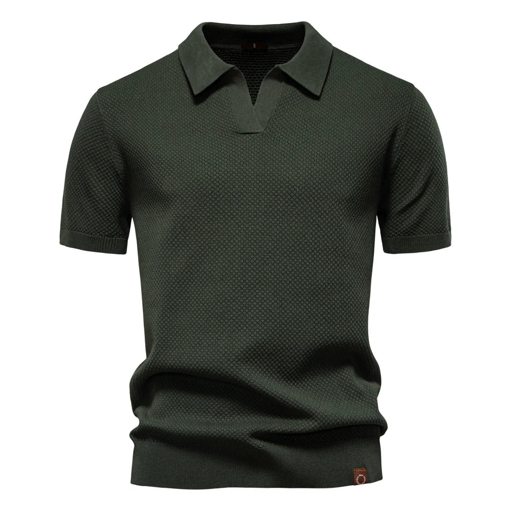 Elio | Strukturiertes Poloshirt mit eleganter Silhouette