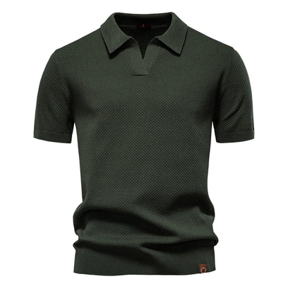 Elio | Strukturiertes Poloshirt mit eleganter Silhouette