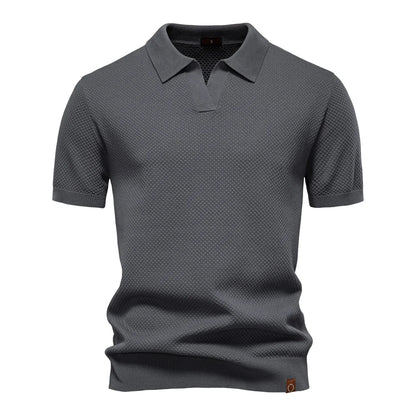 Elio | Strukturiertes Poloshirt mit eleganter Silhouette