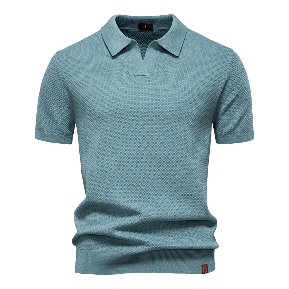Elio | Strukturiertes Poloshirt mit eleganter Silhouette