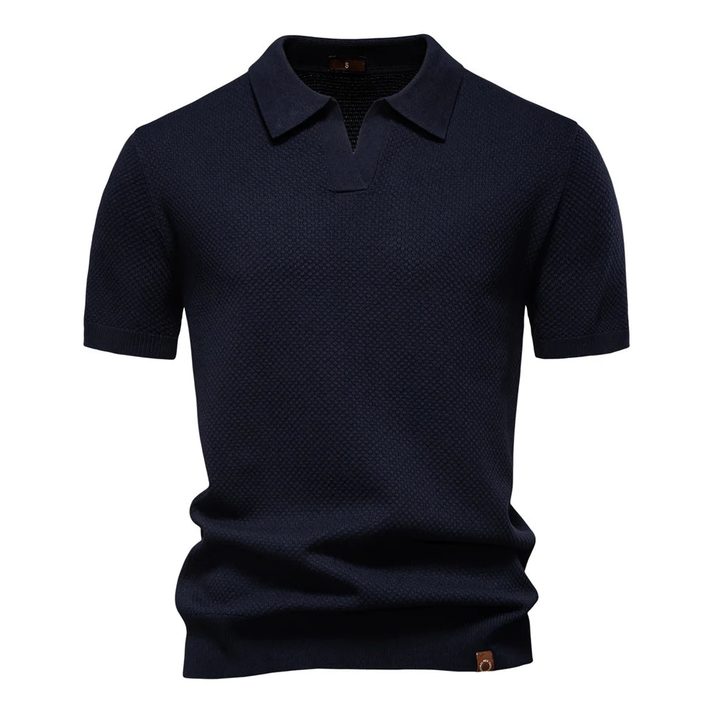 Elio | Strukturiertes Poloshirt mit eleganter Silhouette