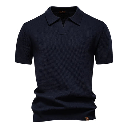 Elio | Strukturiertes Poloshirt mit eleganter Silhouette