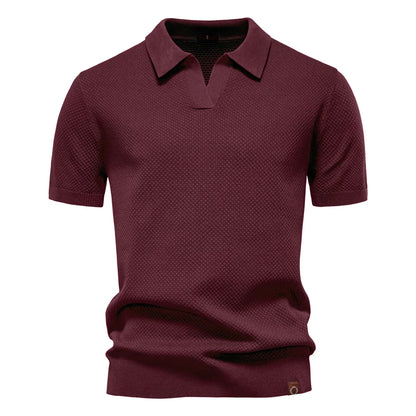 Elio | Strukturiertes Poloshirt mit eleganter Silhouette