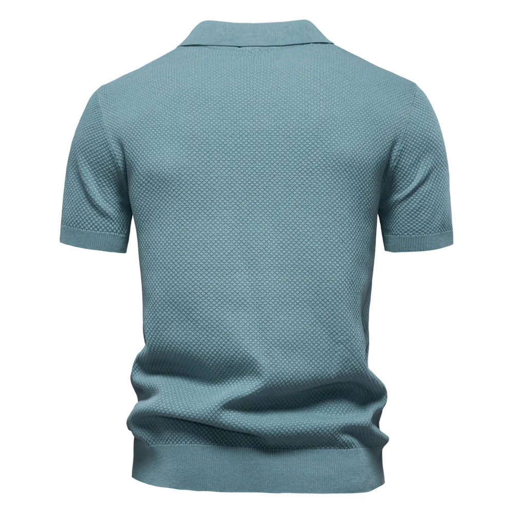 Elio | Strukturiertes Poloshirt mit eleganter Silhouette