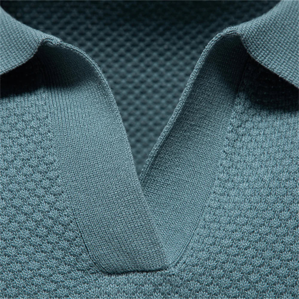 Elio | Strukturiertes Poloshirt mit eleganter Silhouette