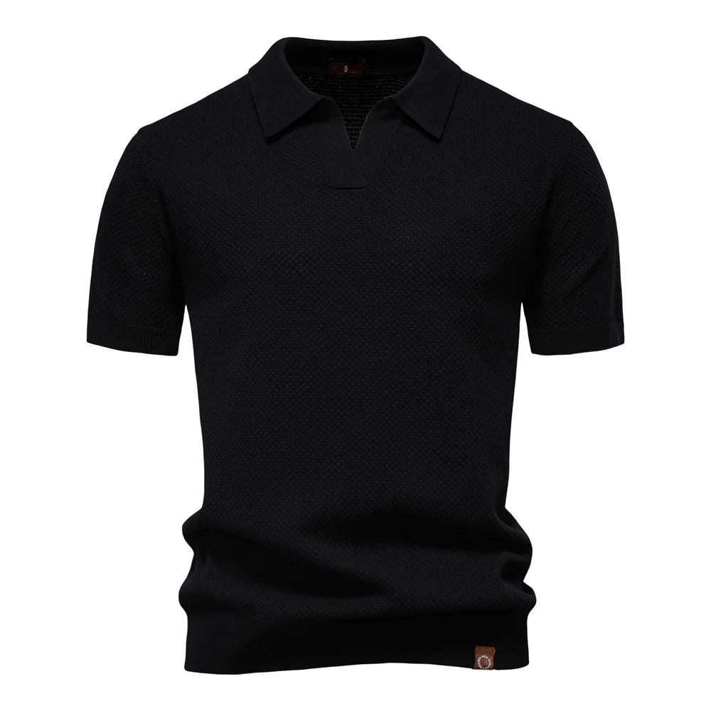 Elio | Strukturiertes Poloshirt mit eleganter Silhouette