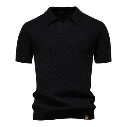 Elio | Strukturiertes Poloshirt mit eleganter Silhouette
