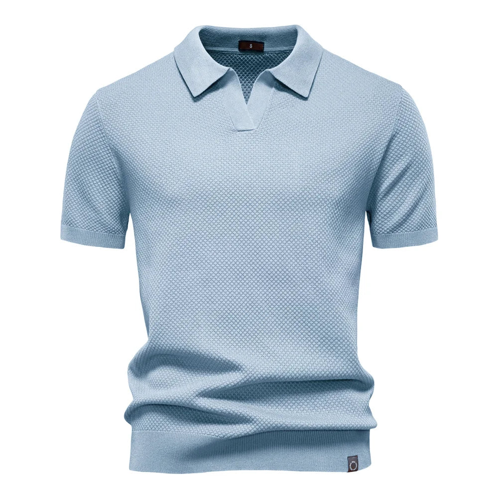 Elio | Strukturiertes Poloshirt mit eleganter Silhouette