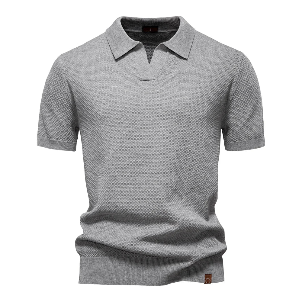 Elio | Strukturiertes Poloshirt mit eleganter Silhouette