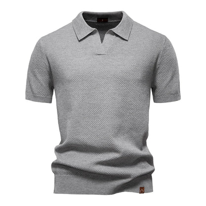 Elio | Strukturiertes Poloshirt mit eleganter Silhouette