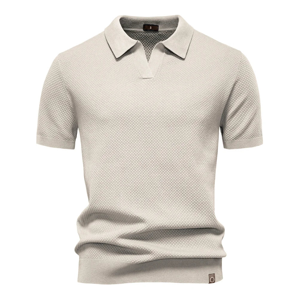 Elio | Strukturiertes Poloshirt mit eleganter Silhouette