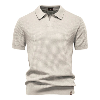 Elio | Strukturiertes Poloshirt mit eleganter Silhouette