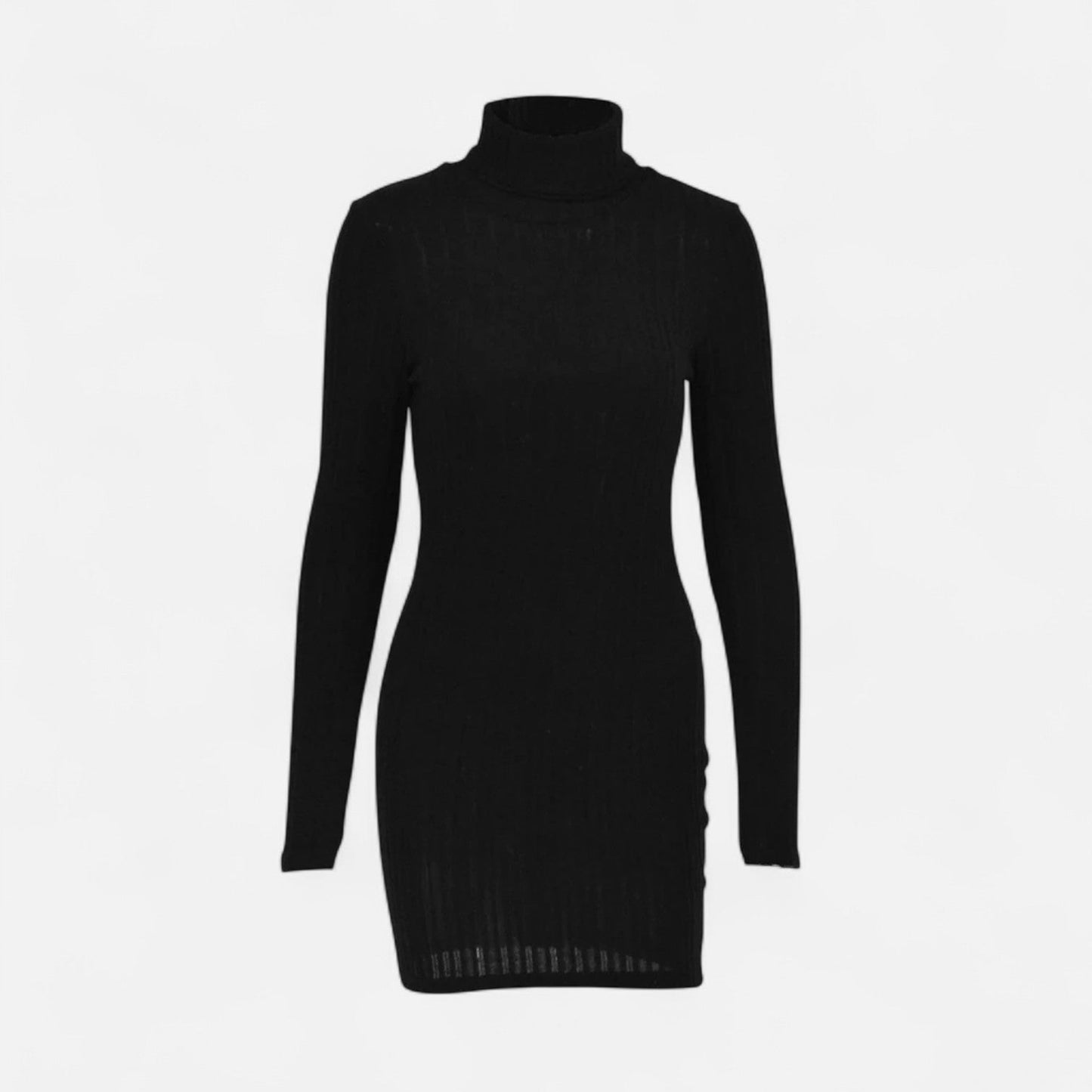 Elira | Figurbetontes Strickkleid mit Rollkragen für Damen