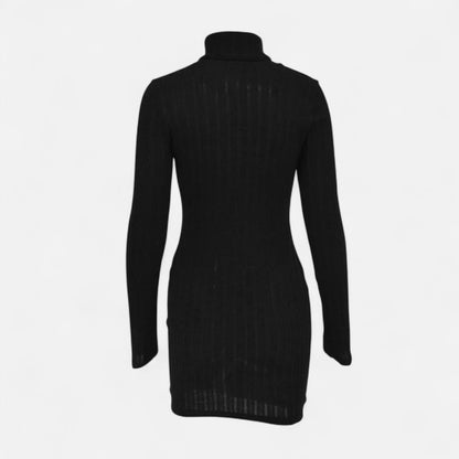 Elira | Figurbetontes Strickkleid mit Rollkragen für Damen