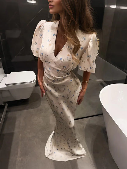Elodie | Kleid mit Blumenmuster für romantische Sommertage