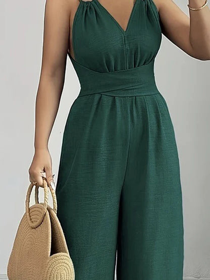 Fabienne | Eleganter Damen Jumpsuit mit weitem Bein