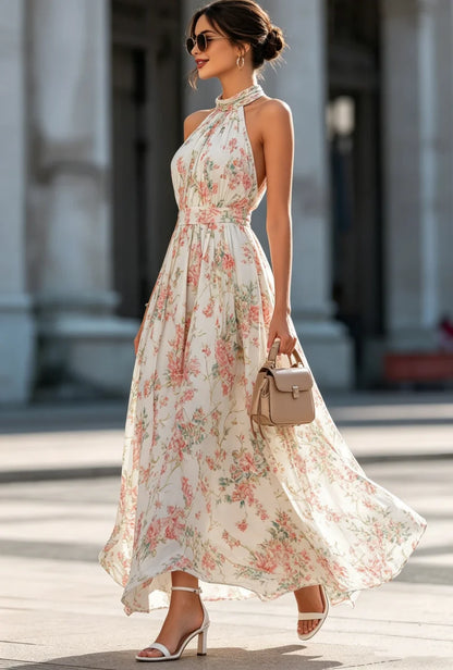 Isalie | Kleid mit Blumenmuster für elegante Sommertage