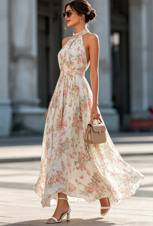 Isalie | Kleid mit Blumenmuster für elegante Sommertage