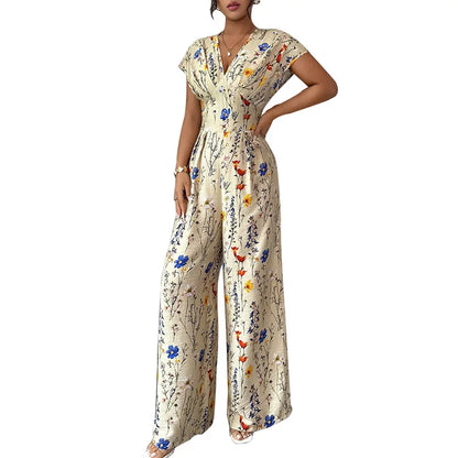 Julia | Floraler Damen Jumpsuit in Maxilänge