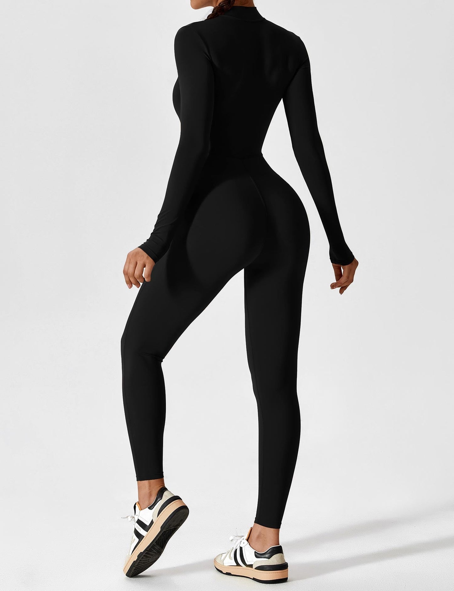 Lea | Sportlicher Damen Jumpsuit mit Reissverschluss