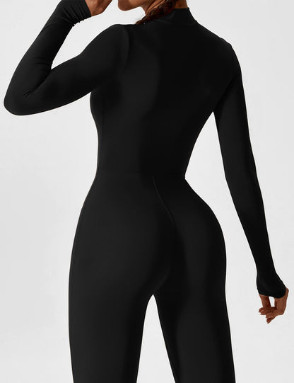 Lea | Sportlicher Damen Jumpsuit mit Reissverschluss