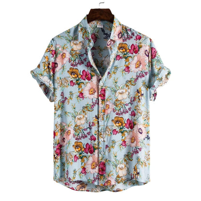 Lennox | Hemd im Sommer-Design für Strand mit Blumenmuster