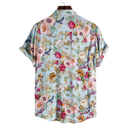 Lennox | Hemd im Sommer-Design für Strand mit Blumenmuster