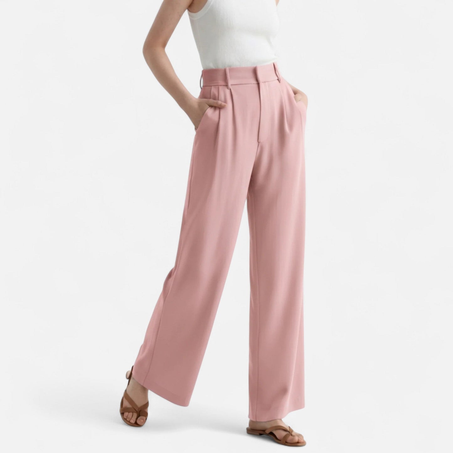 Lina | Chino Hose mit weitem Bein Damen