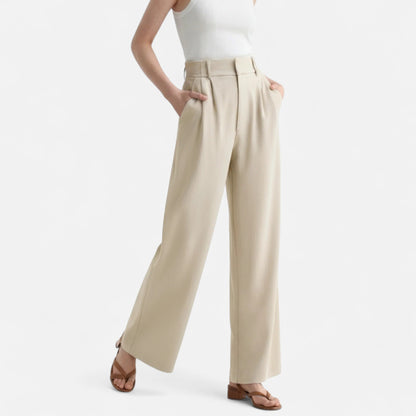 Lina | Chino Hose mit weitem Bein Damen