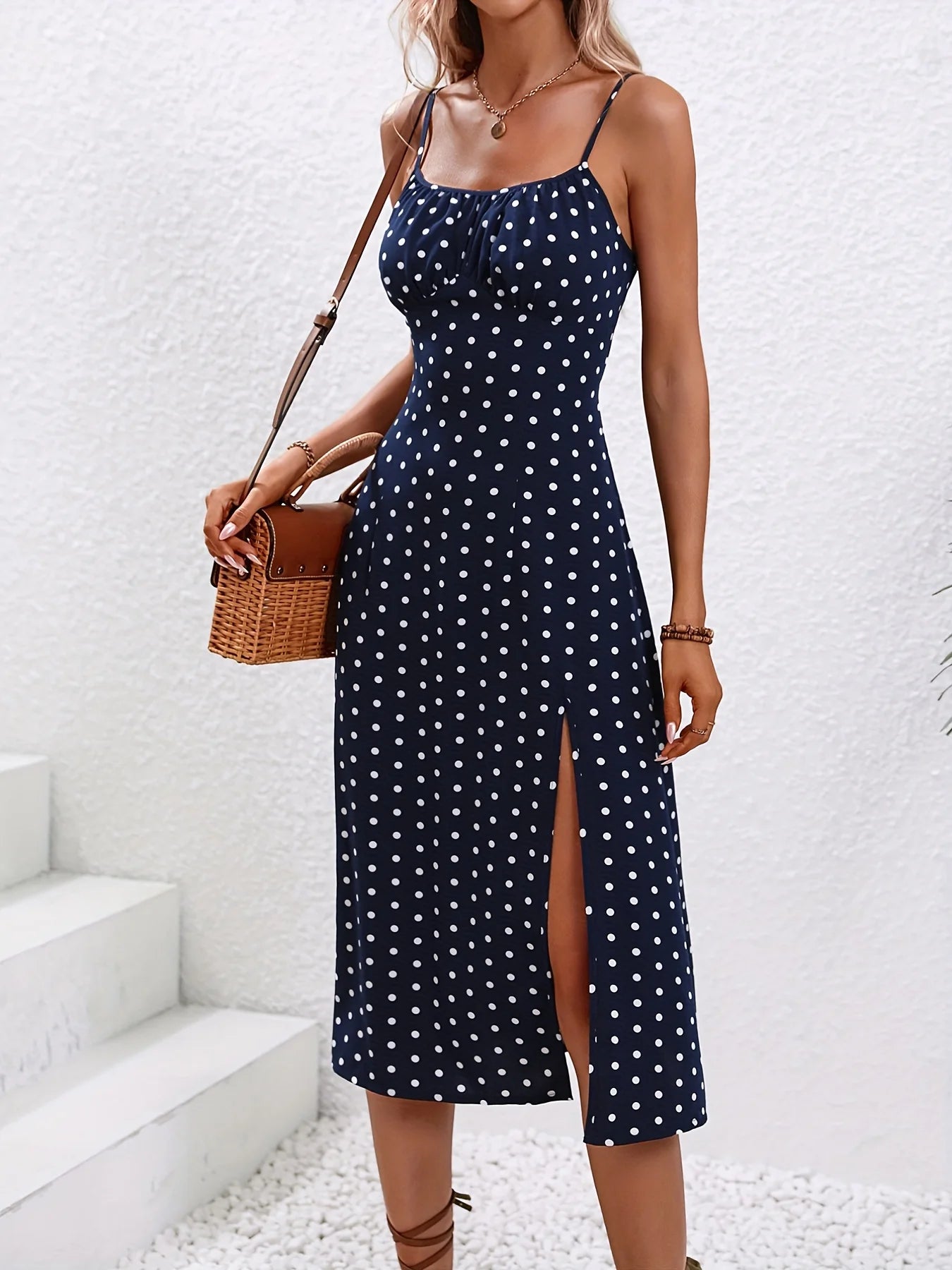 Liora | Blumen Kleid mit elegantem Schlitz
